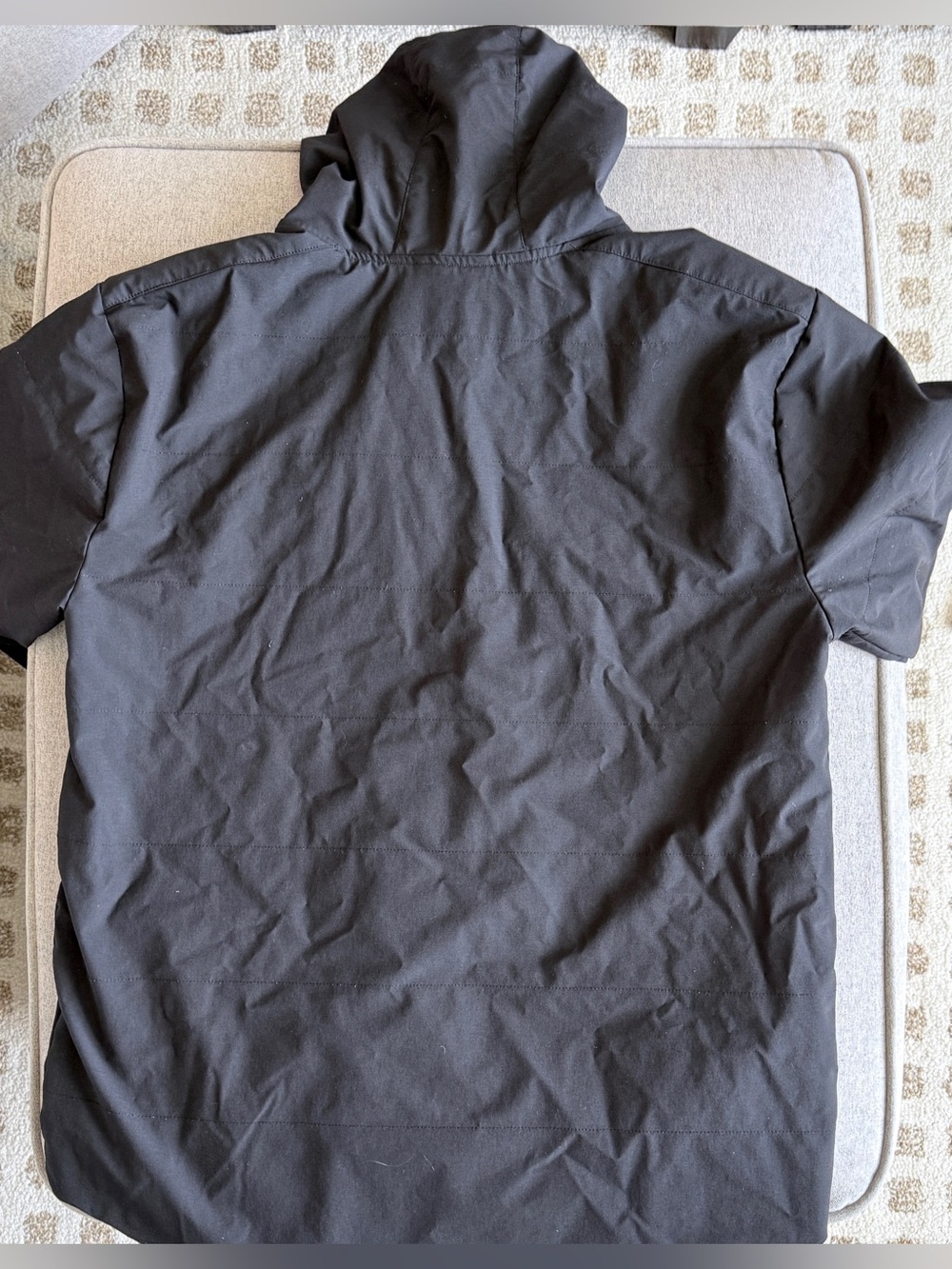 BYLT Drop-Cut Puffer Jacket Men XL Black Hooded Insulated Techwear Gorpcore Coat - Picture 6 of 16